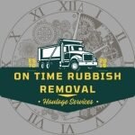 on time rubbish removal logo